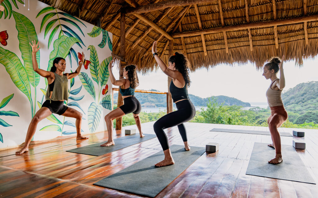 Yoga class in ocean view yoga shala
