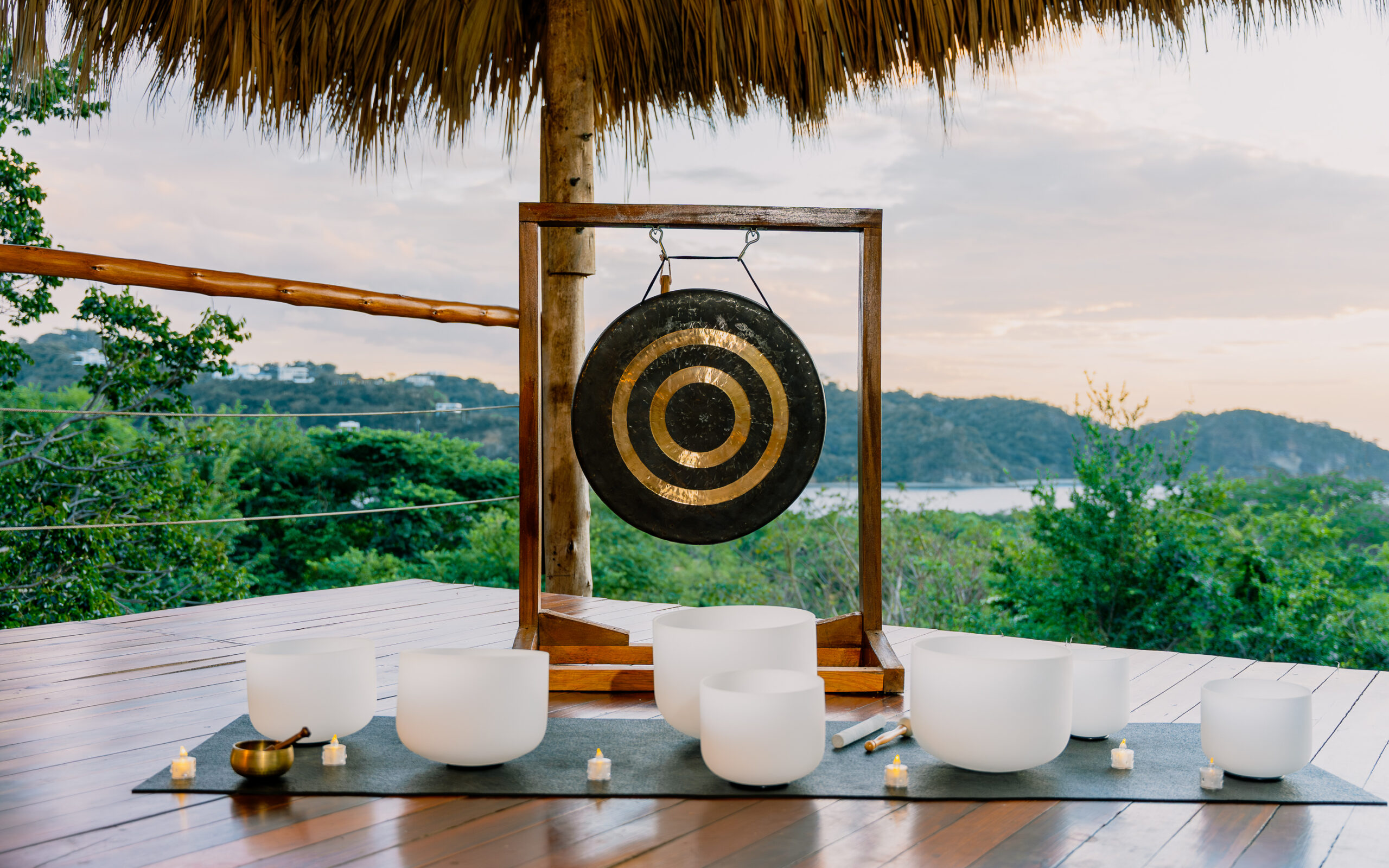 Sound healing at yoga deck Eden